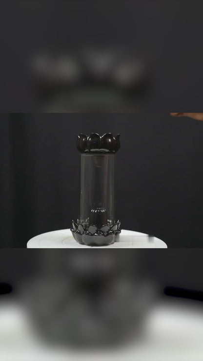 Shiva Linga Cylinder Glass