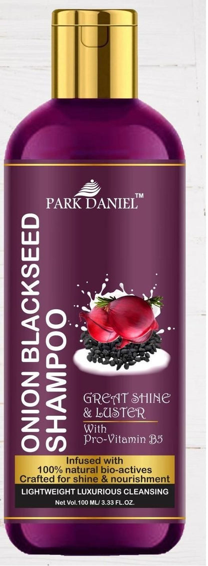 Park Daniel Natural Onion Blackseed Shampoo -For Great Shine and Luster Hair (100 ml)