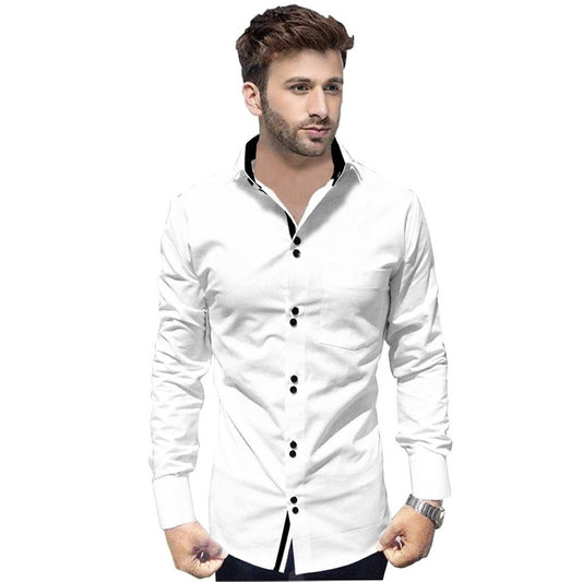 Cotton Solid Slim Fit Shirt