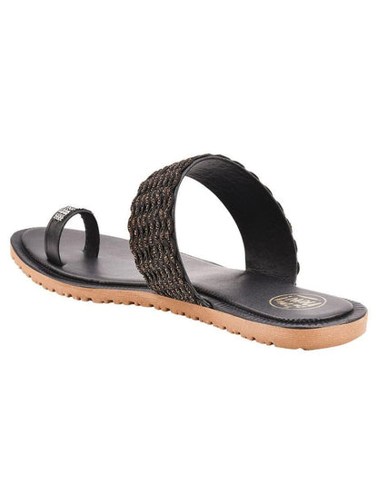 Fashionable Ethnic Flat Sandal For Women's