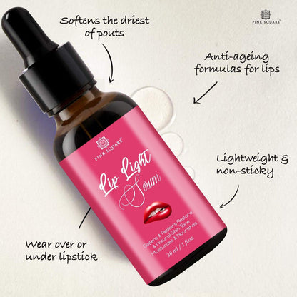 Premium Lip Light Serum Oil - For Glossy & Shiny Lips with Moisturizing Effect Combo Pack Of 3 30ml(90ml)